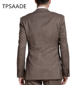 Trajes Color Café para Hombre, Traje de <span class=keywords><strong>3</strong></span> <span class=keywords><strong>Piezas</strong></span> (Chaqueta+Pantalón+Chaleco+Corbata) WPY048 - Product Image 4