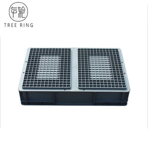EURO Nhựa Logistic Stackable Lưu Trữ Tote Box Với Nắp Đậy Cho Lưu Trữ Sử Dụng Công Nghiệp 600*400*148Mm - Product Image 3