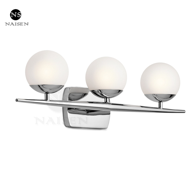 Hotel Bathroom Vanity 120V Mounted Bedside Wall Lamp 3 Light