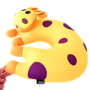 Kids microbeads pink cat U shaped travel Emoji pillow neck support plane/car/home foam pillow - Product Image 6