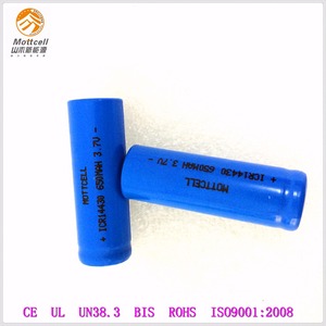 Lithium-ionen akku hersteller li-ion 14430 3,7 V 650 mAh zylinder batterie für kleine elektronik wie solarleuchten - Product Image 1
