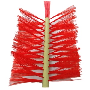 أحمر فرشاة نايلون الأسطوانة لتنظيف الجهاز للبرميل آلة التنظيف - Product Image 2