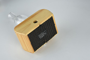 Fantaisie Huile Essentielle Arôme Diffuseur D'huile Parfumée Pas Nébuliseur D'eau avec du Vrai Bois Verre Diffuseur
