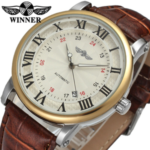 Montre Uhren pour hommes, tout nouveau design, montres-bracelets automatiques en or rose de Guangzhou, marché de gros - Product Image 1