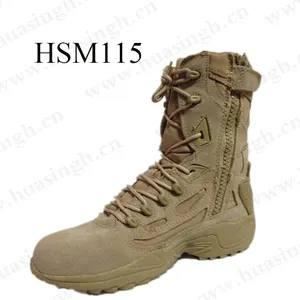 WCY, 좋은 품질 작업 전투 하이킹 부츠 모래 색상 바위 거친 하드 착용 단독 사막 부츠 전술 사용 HSM115
