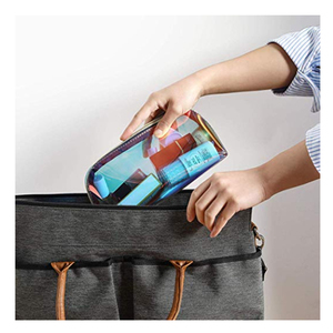 Vendite calde TPU Olografica <span class=keywords><strong>Trasparente</strong></span> Del Sacchetto di Frizione Del Sacchetto di Trucco Delle Donne Ologramma <span class=keywords><strong>Trasparente</strong></span> Piccolo Impermeabile Borsa Da Toilette Cosmetici - Product Image 5