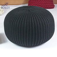 Modèle de crochet pour pouf ottoman XL, grand pouf en crochet, repose-pieds tricoté, décoration d'intérieur, coussin de sol