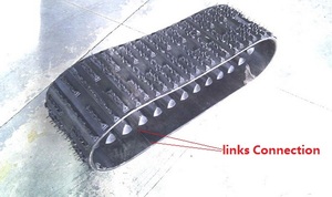 الثلج سكوتر المطاط المسار الثلوج منفاخ الثلوج المطاط الزاحف - Product Image 4