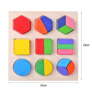 Montessori preschool Puzzle Tri mathematics learning bricks baby educational game toys for children - Product Image 3