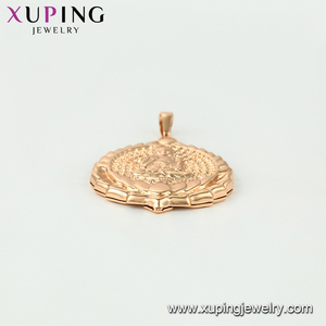 33830 xuping Hot Sale Small <strong>Buddha</strong> Statue <strong>Gold</strong> Circle <strong>Pendant</strong> Designs - Product Image 5
