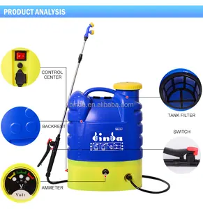 18L de plástico PE 16L agricultura batería eléctrica mosquito asesino pulverizador de mochila