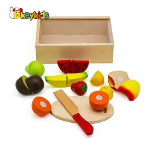2024 nouveaux jouets de légumes de coupe en bois pour enfants pour la vente en gros W10B267