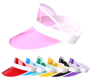 Casquettes <span class=keywords><strong>pare</strong></span>-<span class=keywords><strong>soleil</strong></span> en plastique personnalisées promotionnelles d'été - Product Image 6