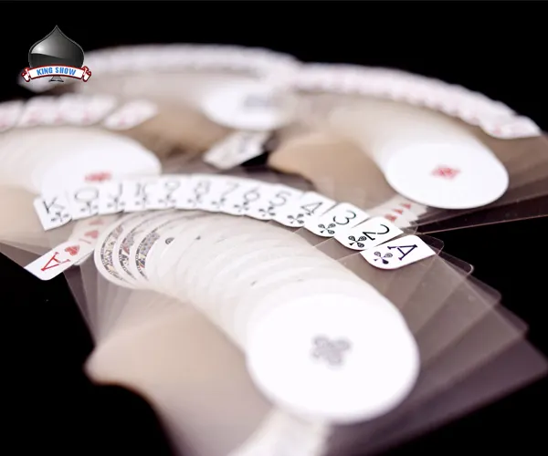 Personalizzato Impermeabile di Plastica Trasparente Vedere Attraverso Trasparente Carta Da Gioco Poker