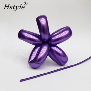 Kit de 100 Globos Metálicos Largos de 260 con Bomba, Globos de Látex Cromados Brillantes para Animales de Globo SBR045 - Product Image 3