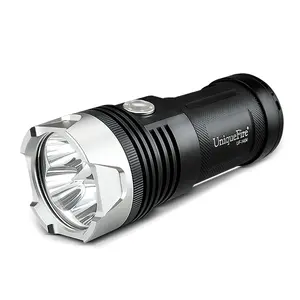 UniqueFire UF-1404 4 * XP-L V5 led daya tinggi aluminium lampu pencari genggam