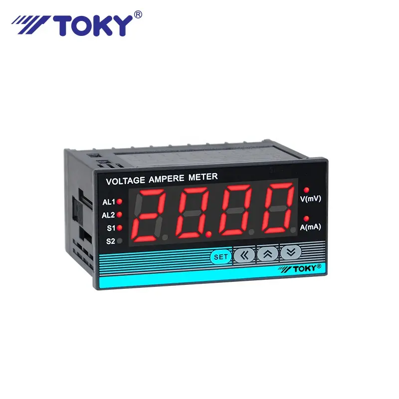 Toky Multi Channel Input Smart Ac And Dc Volt Meter Panel Meter Rs485 Current Ampere Metering 2 Loops Analog Digital Voltmeter