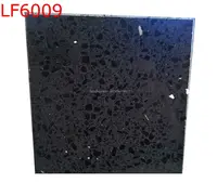 Nero galassia pietra di quarzo/nero sparkle del quarzo lastra di pietra per cabinet piani cucina