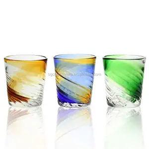 Einzigartiges Design farbiges Design Whisky Tasse Retro Getränke glas Tasse Party Festival Weinglas