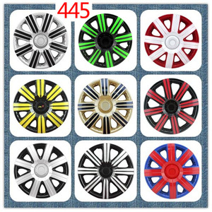 Jantes de voiture double couleur néon, 4 pièces, haute qualité, <span class=keywords><strong>noir</strong></span> et vert, universelles - Product Image 6