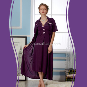 Pas cher haute qualité tricoté tissu dentelle deux <span class=keywords><strong>tarte</strong></span> ensemble sommeil ladies night robe sexy - Product Image 1
