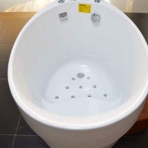 Hs-b1801t <span class=keywords><strong>bas</strong></span> prix autoportante petite baignoire 120 cm pour petit espace - Product Image 4
