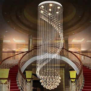 Di lusso <span class=keywords><strong>classico</strong></span> <span class=keywords><strong>moderno</strong></span> hotel applicazione hall montaggio a filo lampadari di cristallo - Product Image 3