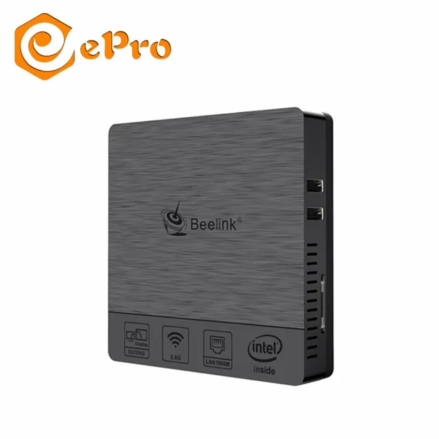 ePro BT3 Pro II Intel Atom X5 - Z8350 4G64G Mini PC Support Win 10 Quad Core Desktop office Computer vs android tv box mini pc