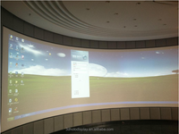 Écran de projection incurvé surdimensionné personnalisé pour simulateur de vol, pour affichage de simulation