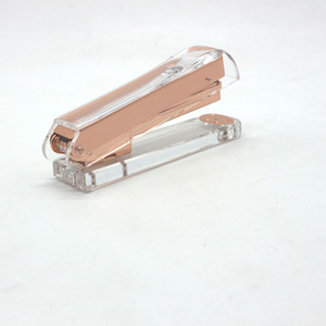 Bền Trường Học & Văn Phòng Phẩm Cuốn Sách Ràng Buộc Tùy Chỉnh Kích Thước Rose Gold Round Head Kim Loại Trong Suốt Acrylic <span class=keywords><strong>Stapler</strong></span> OEM/ODM - Product Image 3