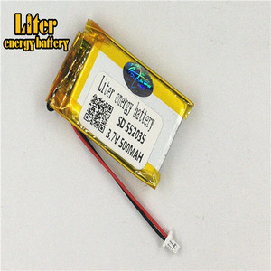 Plug 1,0-2 P <span class=keywords><strong>3</strong></span>,7 V 552035 500 mah battery rechargeable lithium polymer battery lipo for bluetooth devices skateboard player game - Product Image 2