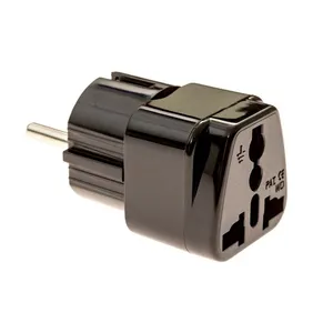 Top quality 16A 250V Universal to Germany Euro France 2pin electric plug adapter