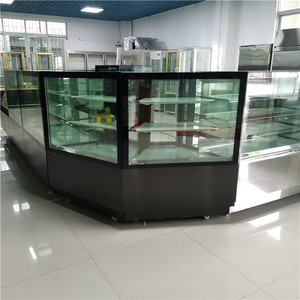 Vitrina de vidrio para nevera, expositor de pastel refrigerado curvo profesional - Product Image 1