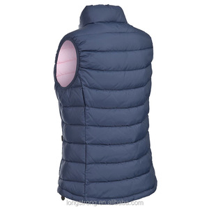 Ventas al por mayor de fábrica de las mujeres de otoño al aire libre cálido grueso invierno tendencia de moda personalizado Puffer Down <span class=keywords><strong>pluma</strong></span> abajo chaleco para mujeres - Product Image 2