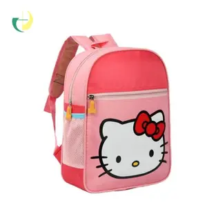 Lassock school bag for lovely girls with Hello Kitty Printed school backpack