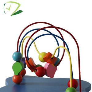 Colorido bebé niños juguete <span class=keywords><strong>de</strong></span> madera mini alrededor beads alambre Maze <span class=keywords><strong>juego</strong></span> educativo laberinto <span class=keywords><strong>bolas</strong></span> - Product Image 3