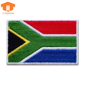 Patch brodé complet de haute qualité personnalisé en 2D multicolore délicat représentant le drapeau de l'Association <span class=keywords><strong>sud</strong></span>-africaine pour souvenir - Product Image 1