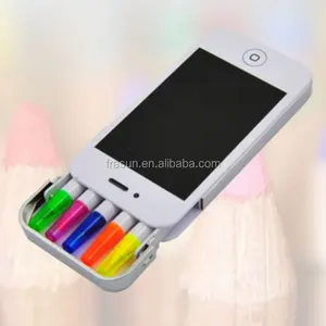 Set Pena Kotak Iphone, Spidol Highlighter Iklan Sederhana Murah