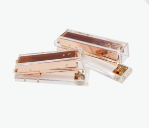 <span class=keywords><strong>HUISEN</strong></span>-Juego de grapadora acrílica para oficina, placa de Metal, oro rosa patentado - Product Image 3
