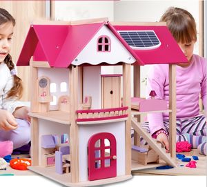 Mais novo estilo artesanal <span class=keywords><strong>mini</strong></span> móveis crianças, brinquedo, casa de bonecas, rosa