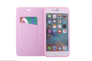 2017 Funda Libro Cuero <span class=keywords><strong>Bella</strong></span> <span class=keywords><strong>Flor</strong></span> Concha Para iPhone 7 7plus venta al por mayor - Product Image 2