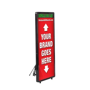 Groothandel led verlichting billboard-Reclame rolling led verlichte rugzak screen human digitale lopen billboard