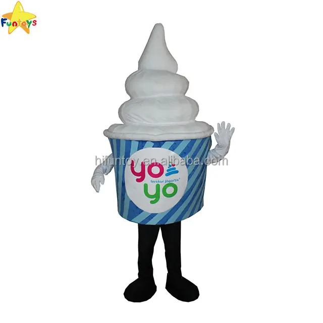 Funtoys CE חמוד למבוגרים גלידת קמע תלבושות קיץ נושא פרסום אבזרי תחפושת חליפות