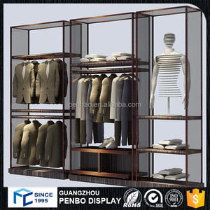 Top estilo de <span class=keywords><strong>la</strong></span> moda moderna bajo precio MDF soporte de exhibición de ropa para colgar artículo - Product Image 1