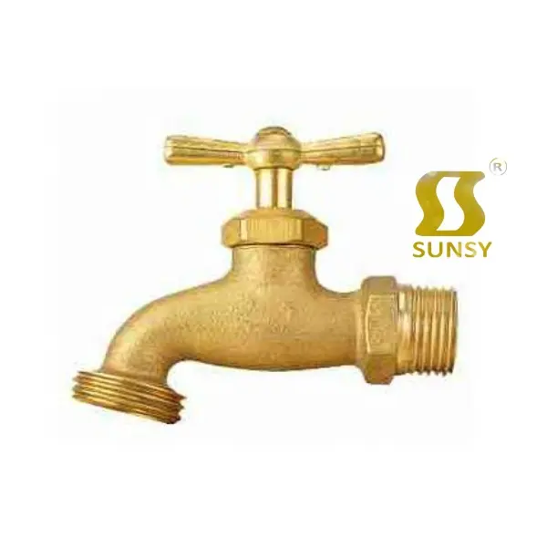 Yuhuan sunsy fabbrica forgiato BSP NPT colore dorato in ottone tubo di acqua del rubinetto di arresto di rubinetto rubinetto rubinetto per la cucina giardino di lavaggio macchina