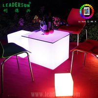 Intelligente impermeabile IP68 luce colorata 35cm 40cm 43cm 50cm 60cm sedia telecomando in plastica LED cubo con batteria
