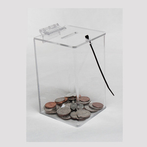 Acrílico personalizados donación Colección Caja <span class=keywords><strong>de</strong></span> plexiglás <span class=keywords><strong>de</strong></span> <span class=keywords><strong>caridad</strong></span> <span class=keywords><strong>de</strong></span> la recaudación <span class=keywords><strong>de</strong></span> fondos Caja con cerradura - Product Image 5