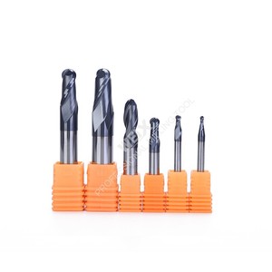Fresa de Bola de Carburo de Tungsteno de 2 Filos, Cortador CNC de 3.175mm 50mm 55HRC, Corte Central - Product Image 5