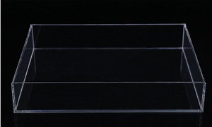 Nhà Sản Xuất Tùy Chỉnh Rõ Ràng Hình Chữ Nhật Bền Tái Chế <span class=keywords><strong>Acrylic</strong></span> Khay Không Có Tay Cầm - Product Image 5