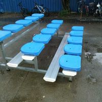 Gradas Plegables y Móviles de Aleación de Aluminio, Impermeables, Tribuna Deportiva de Aluminio